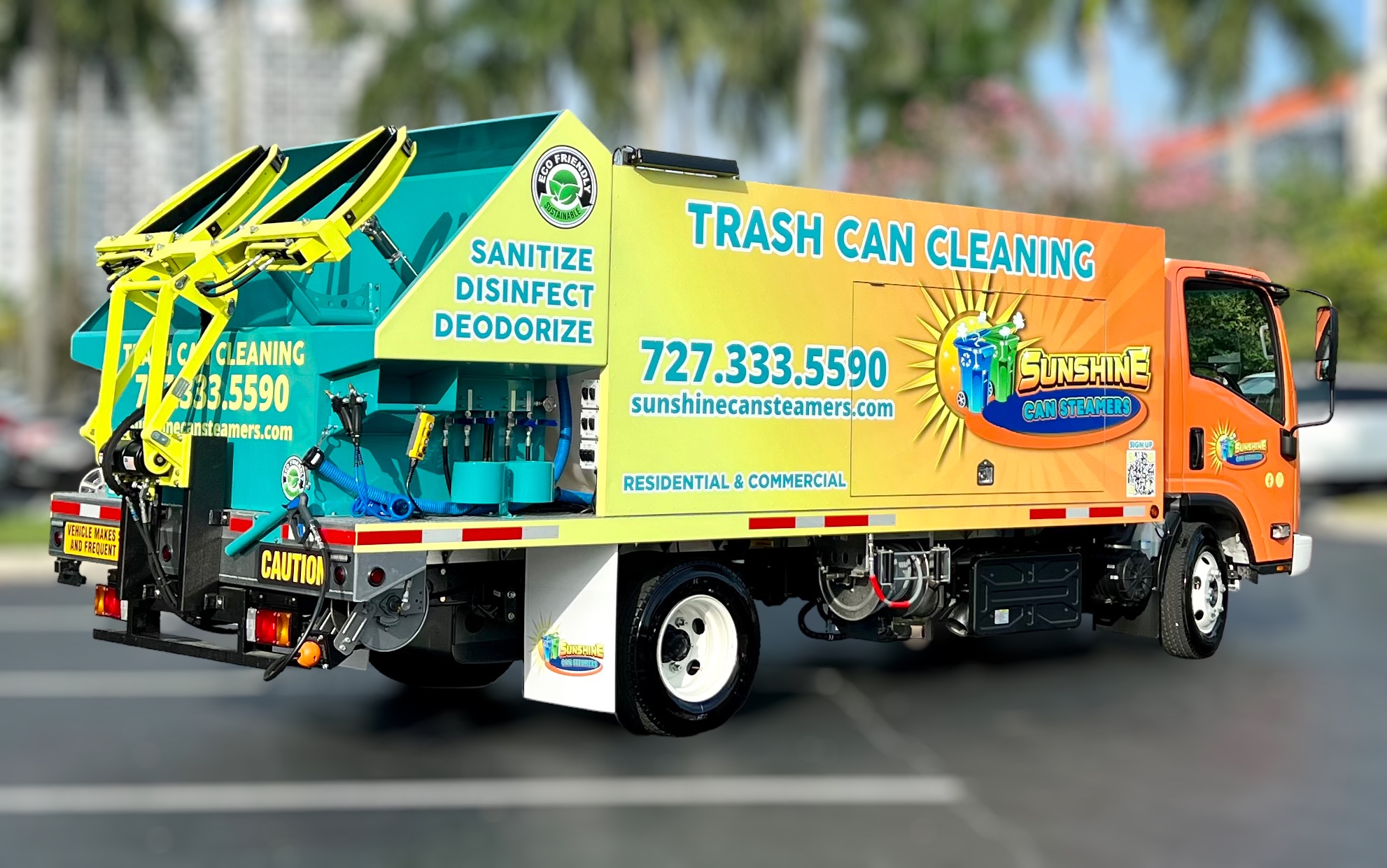 Sparkling Bins Trucks For Sale Trash Can Cleaning Machine