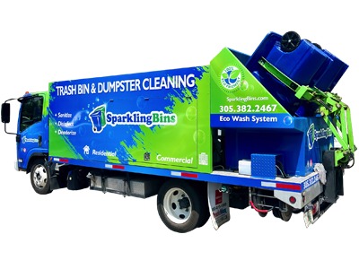 SB4-PTO DUAL BIN FLATBED for Trash Bin Cleaning