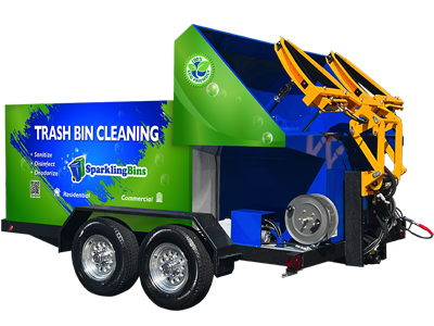 SB2 Dual Bin Trailer Dumpster Cleaning Truck